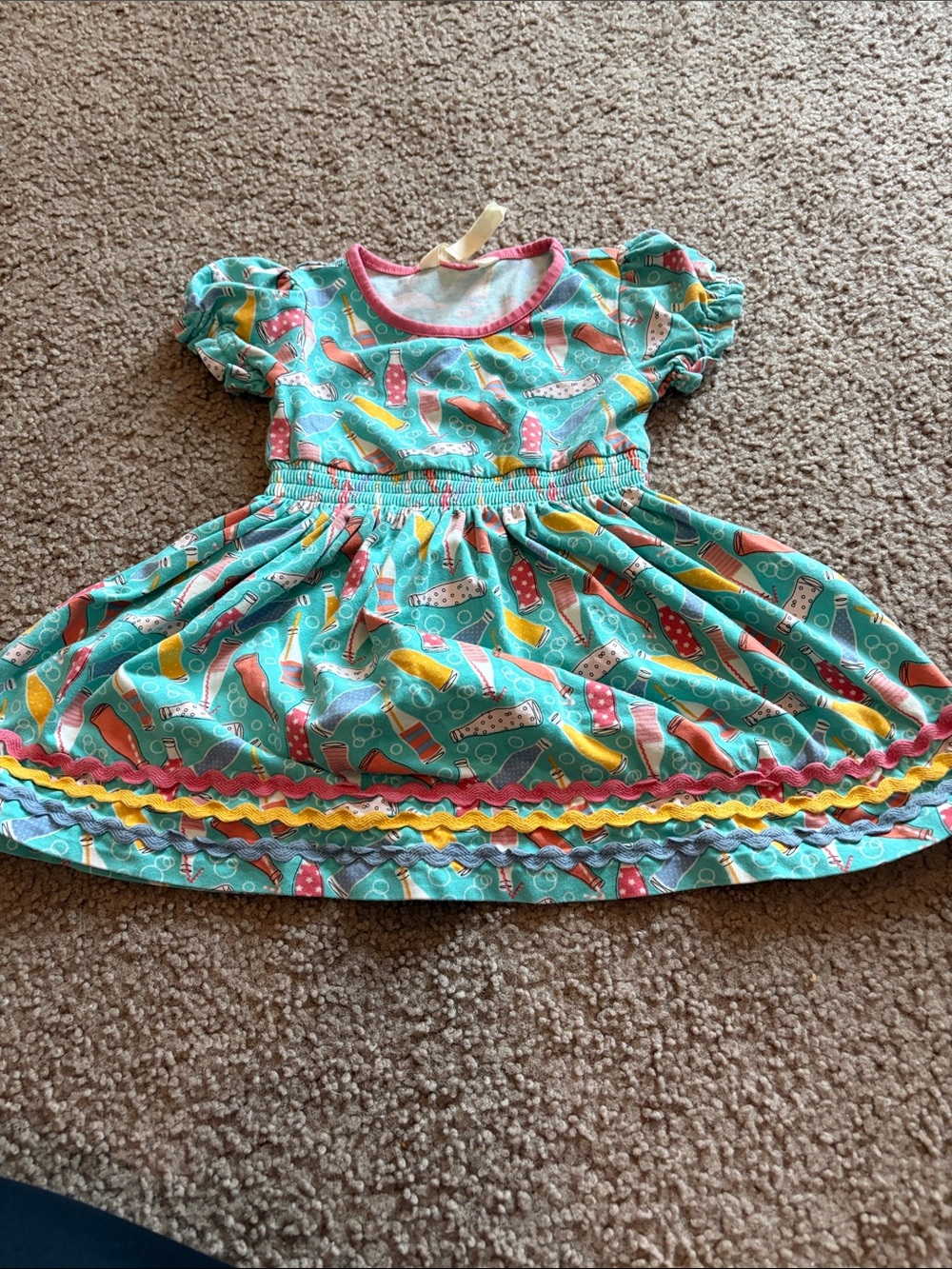 B15 2t Matilda Jane Girls' Teal Soda-Pop Summer Dress